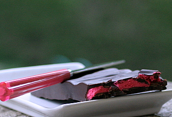 tablette chocolat ganache rose litchi
