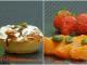 Clafoutis abricots, coulis fraise rhubarbe, abricots fruits de la passion confits.. Dérive autour de Guy Lassausaie!