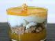 Verrines mangues passion, mousse de fromage blanc au citron vert , crumble enrobé de chocolat blanc !