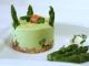 Tartare aux 2 saumons et mousse  aux asperges croquantes, en verrine ou à l'assiette c'est vous qui voyez ...