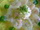 Carpaccio de St Jacques, huile de vanille et fleur de sel aux poivres