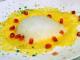 Ravioli géant d'ananas, crème de badiane, grenade, air de coriandre !