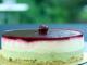 La version griottes de l'entremets dacquoise et pistache .. Et invitations pour le salon "Cuisinez"