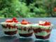 Verrines fraises huile d'olive 