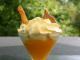 Dessert orange melon Grand Marnier Espuma au calisson, une recette de Vincent Catala