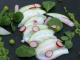 Carpaccio de St jacques, pommes vertes et radis roses !