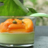 Verrine crème brûlée pistache, poêlée d’abricots à la vanille