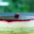 Entremets pistache griottes