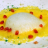 Ravioli d’ananas crème de badiane, grenade , air de coriandre