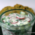 Salade fraîche de radis concombre au fromage blanc