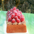 Comme une bûche de Noël manjari framboise