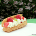 Éclair vanille-fleur d’oranger fruits acidulés
