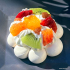 Pavlova d’hiver mandarine marrons