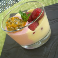 Bavarois framboises passion