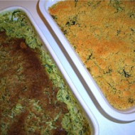 Gratin de courgettes et crumble de courgettes