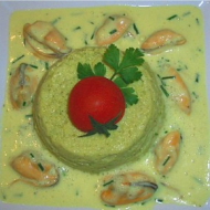 Flan de courgettes aux moules