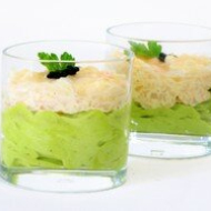 Bavarois d'avocat tarama de langoustines version 2005