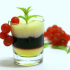 Panna cotta de chocolat blanc, gelée de myrtille