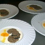 La soupe de beaufort jaune d'oeuf et truffes d'automne du Chabichou