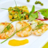 Poêlée de gambas, brunoise de petits légumes et mangues