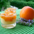 Verrine bavaroise abricots confits  lavande