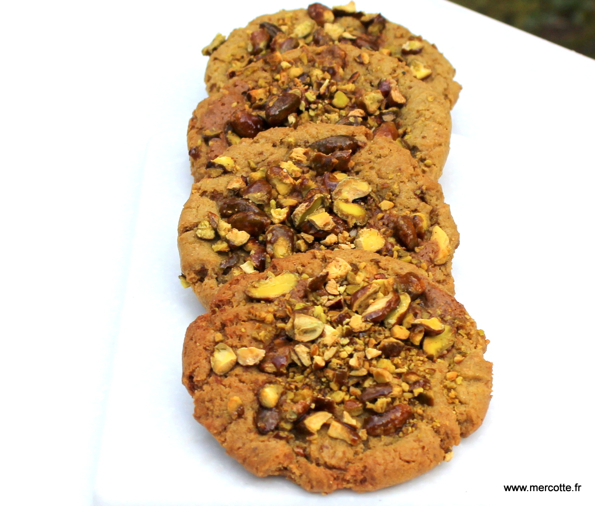 Cookies à la pistache et au praliné de pistache… – La cuisine de Mercotte  :: Macarons, Verrines, … et chocolat