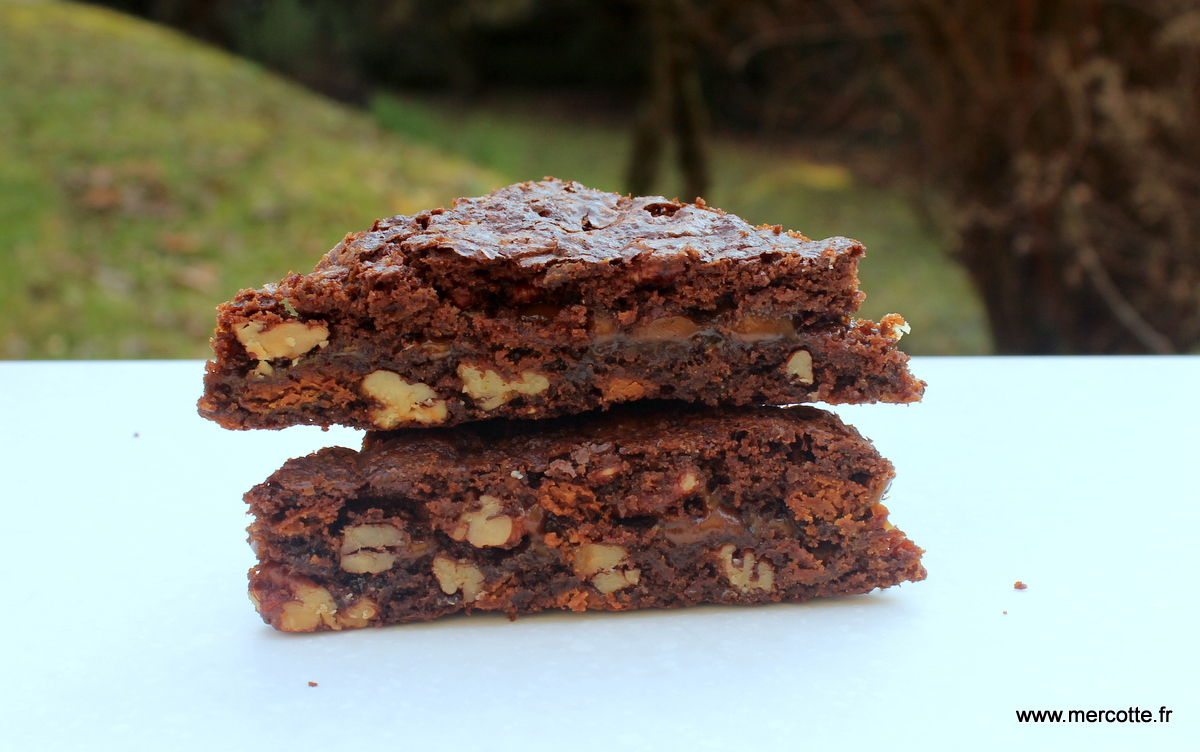 Brownie chocolat caramel au beurre salé : Il était une fois la